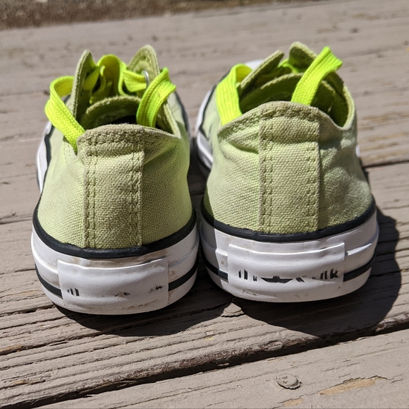 Y2K Vintage Unisex Neon Green Converse All Stars - Picture 3 of 11